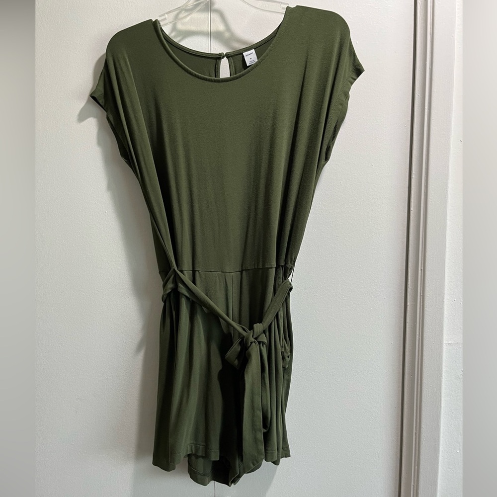 OLD NAVY Olive Green Short Sleeve Romper